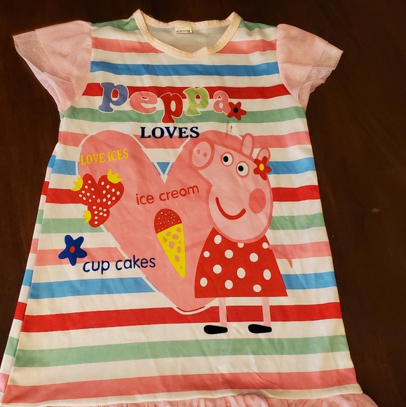 Girls Peppa Pig Pj Dress - Picture 2 of 10